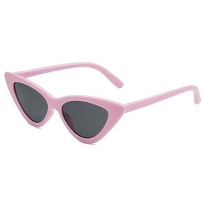 Vintage Narrow Cat Eye Sunglasses Clout Goggles SJ2044 Pink